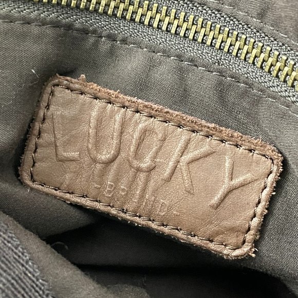 Lucky Brand Cow Hide Leather Shoulder Bag - Picture 7 of 15